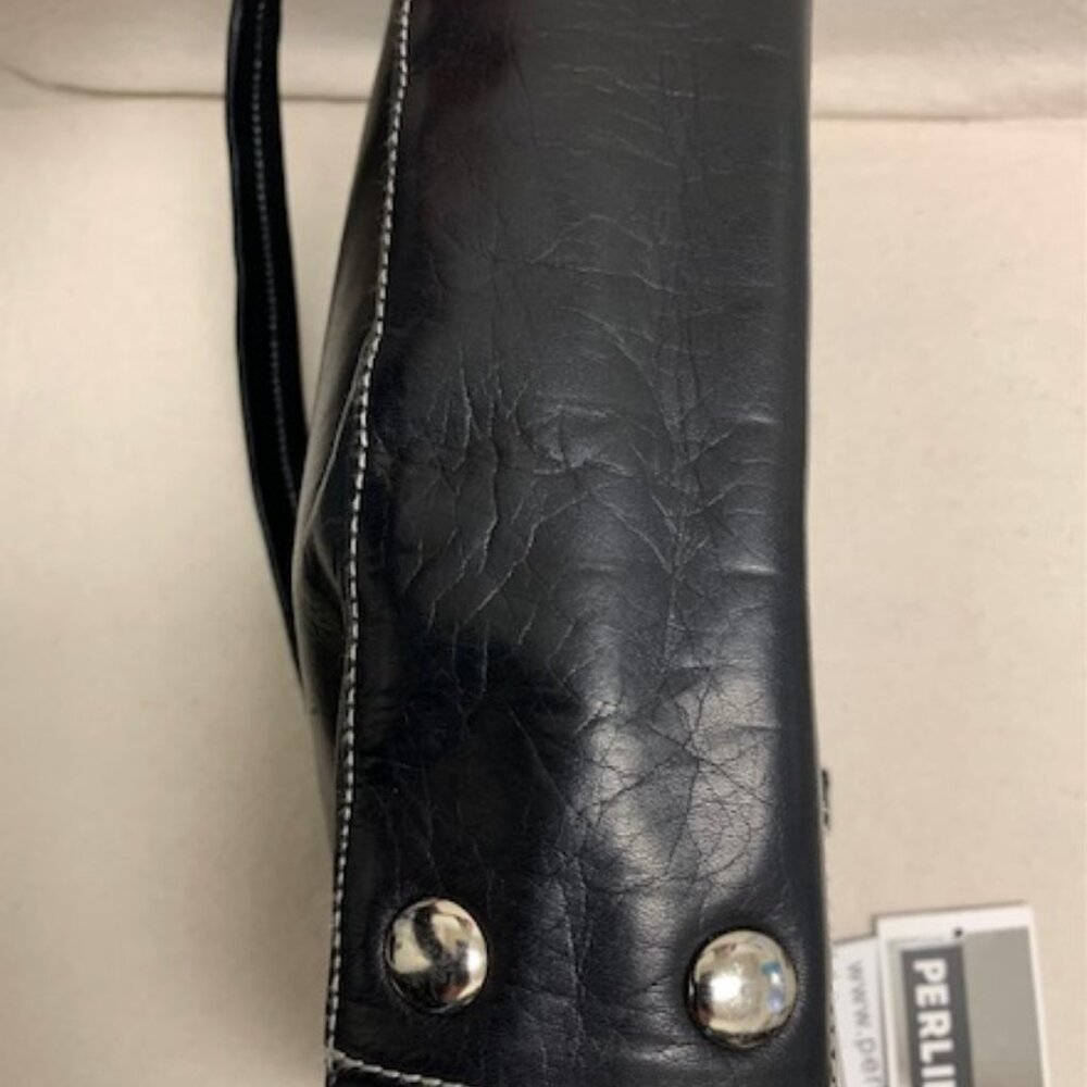 Black Perlina Purse Soft Leather Purse - Picture 11 of 11